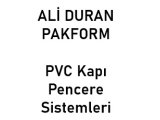 ALİ DURAN – PAKFORM PVC Kapı Pencere Sistemleri